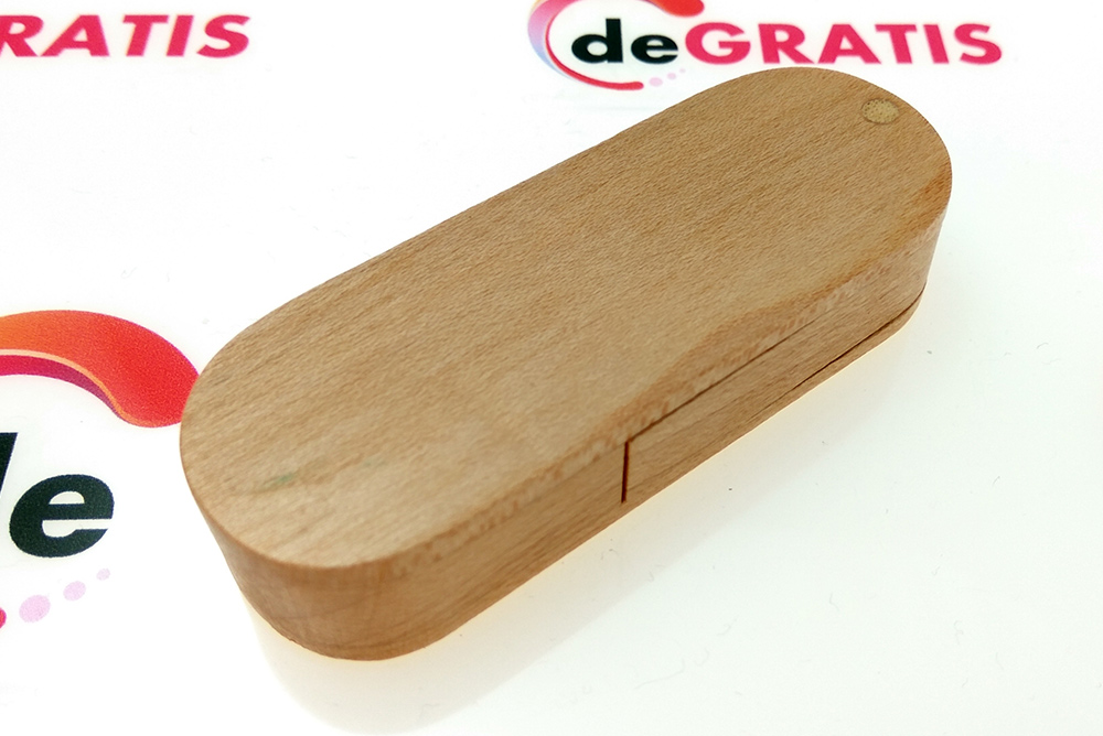 Memoria flash USB drive tipo navaja de madera