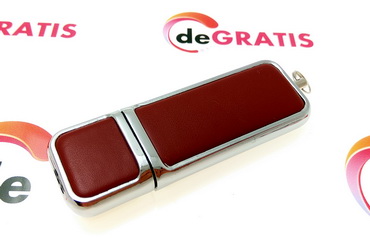 El USB memoria flash clásico con cuero ecológico personalizable